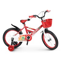 Bicicleta para Niños con Canasta Aro N° 12 Rojo A41